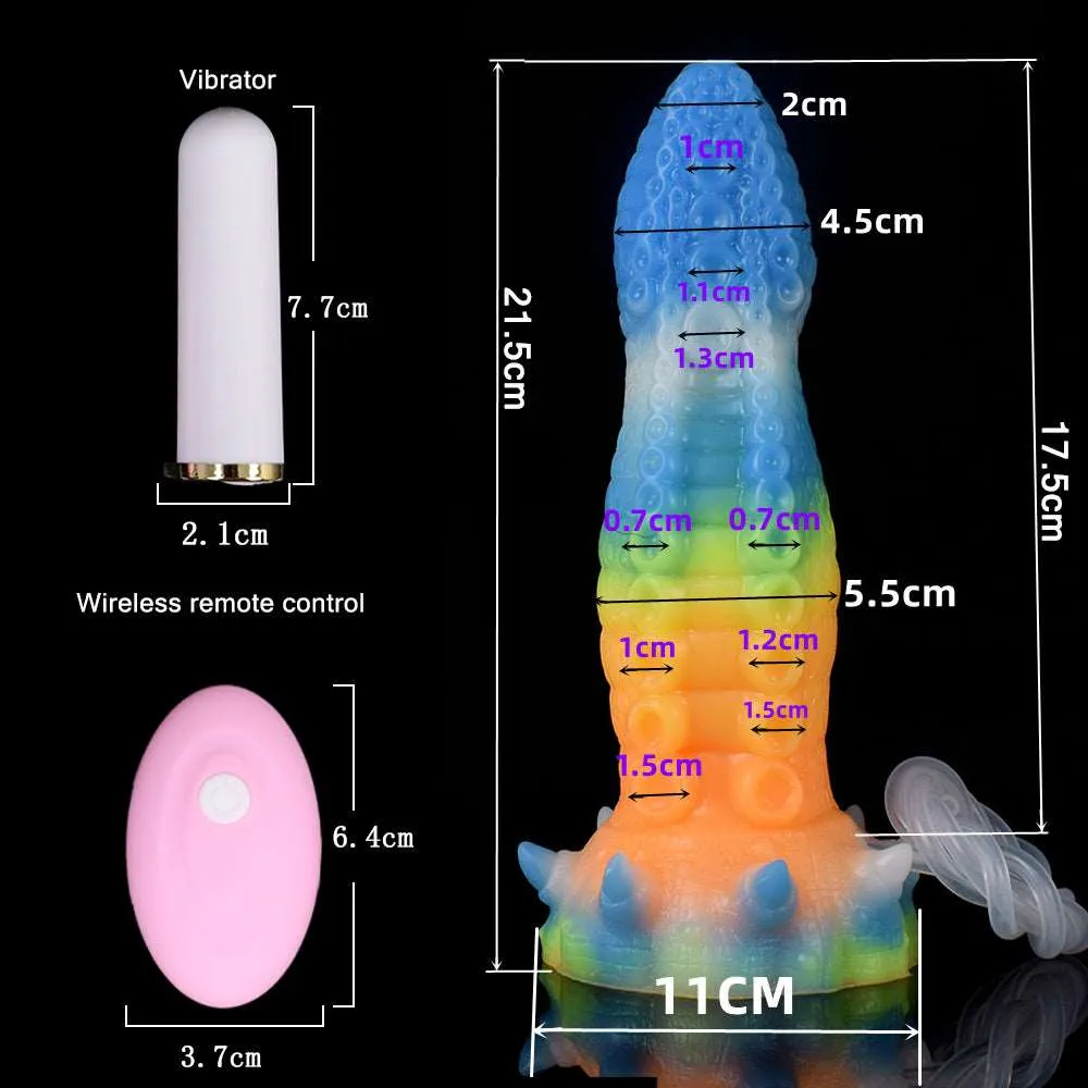 GIGANTEUS- Ejaculating Fantasy Octopus Vibrator with Luminous Function