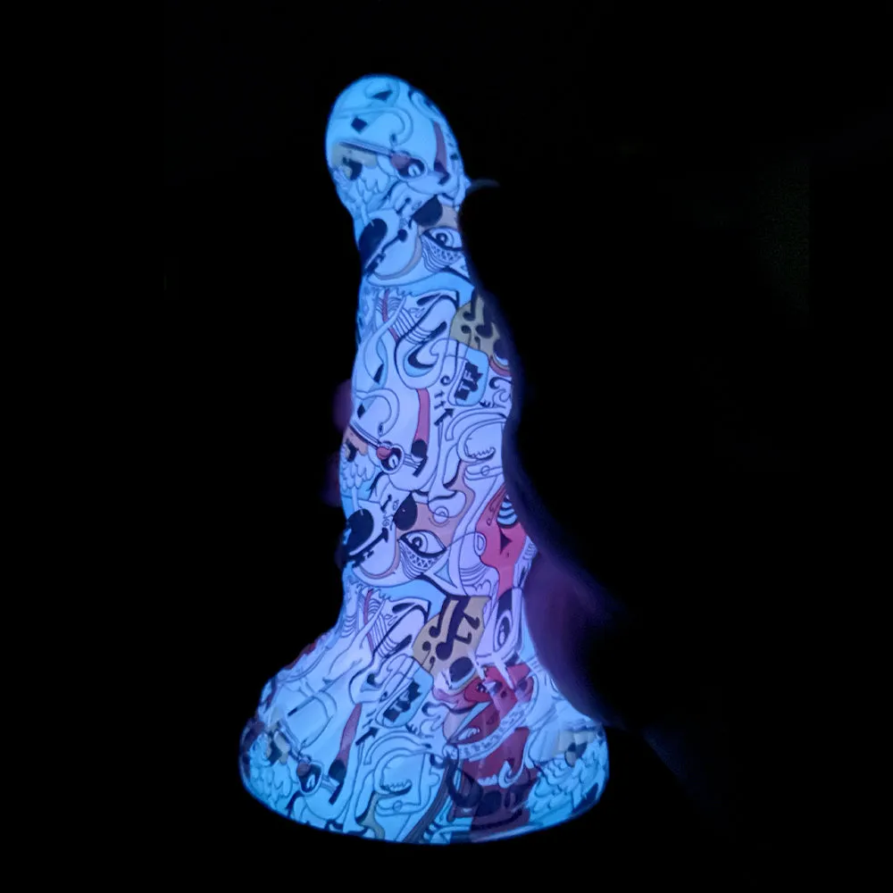 Golden Hammer Camo Anal Dildo Butt Plug - Luminous Silicone Sex Toy for Women Premium Gift