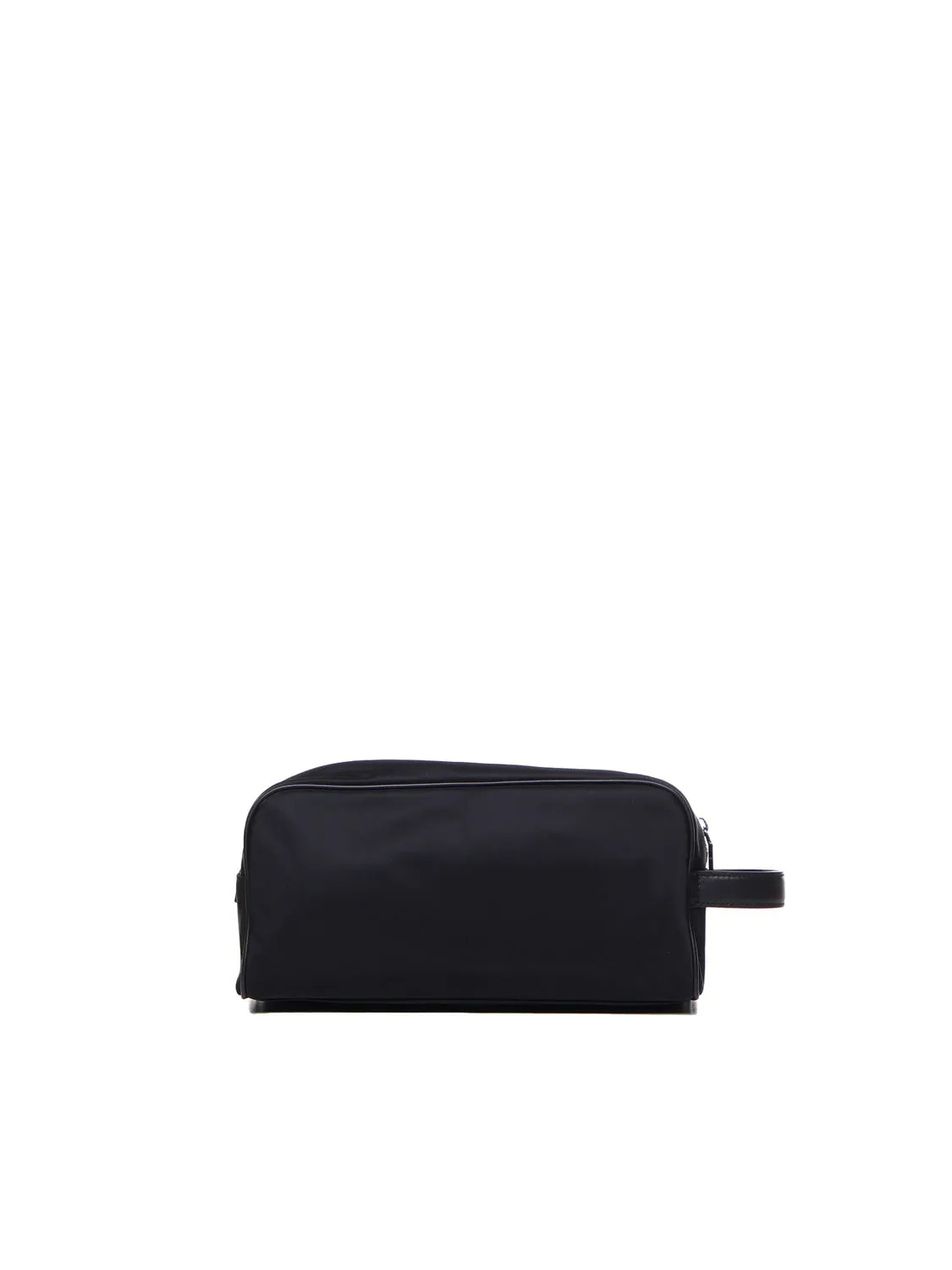 Grained Calfskin Nylon Toiletry Bag