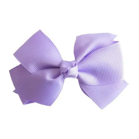 Grosgrain Hair Clip - Lilac Bow