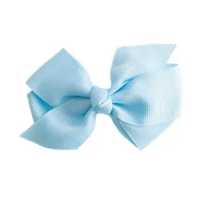 Grosgrain Hair Clip - Soft Blue Bow