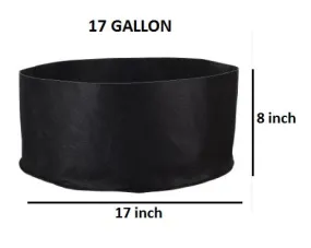 Grow Bag - Raised Bed 17 Gallon Small 17″ x 8″ (Round)