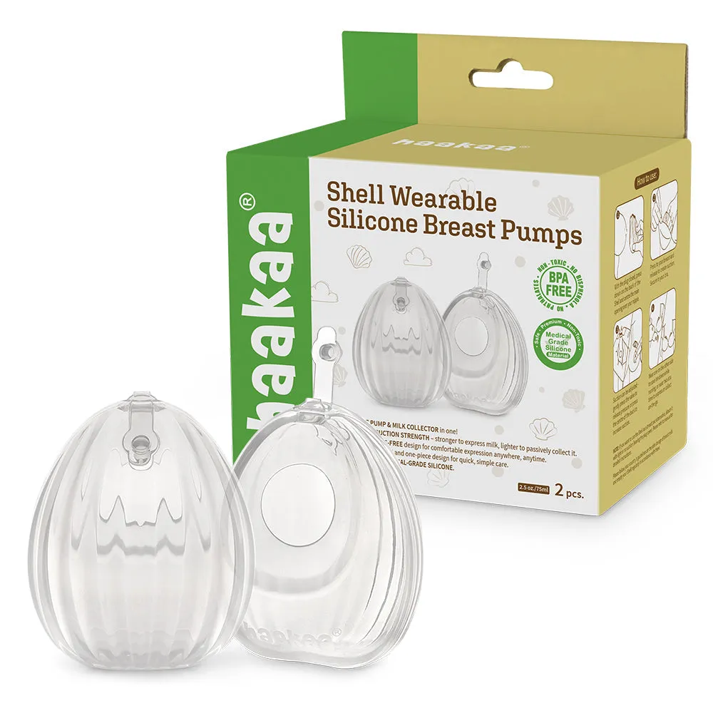 Haakaa Shell Pumps & Steriliser Bag Combo - 75ml