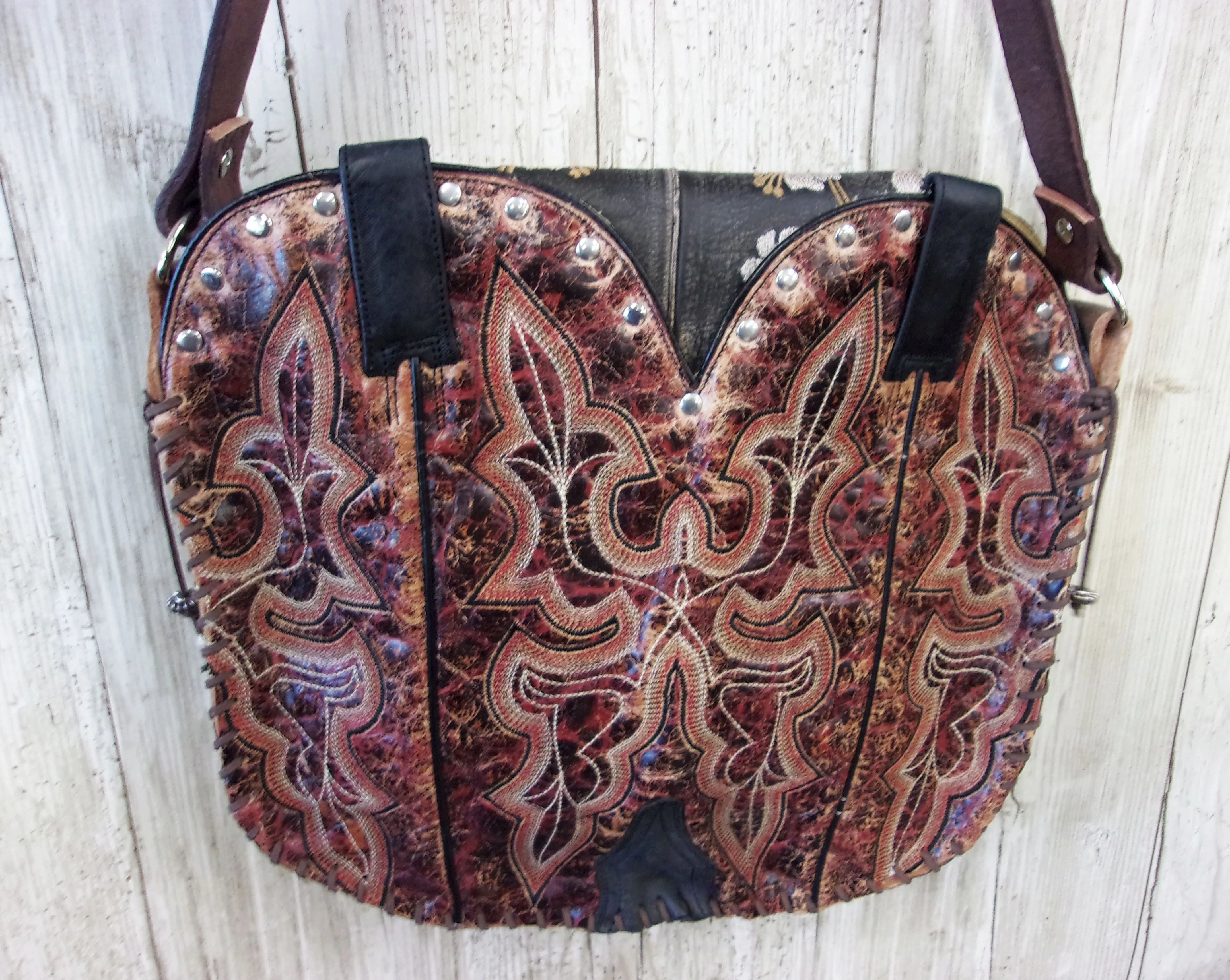 Hand-Painted Boho Bag P015