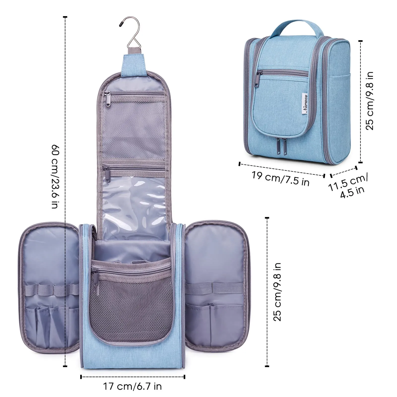 Hanging Travel Toiletry Cosmetic Bag for Women and Men (NW5026)