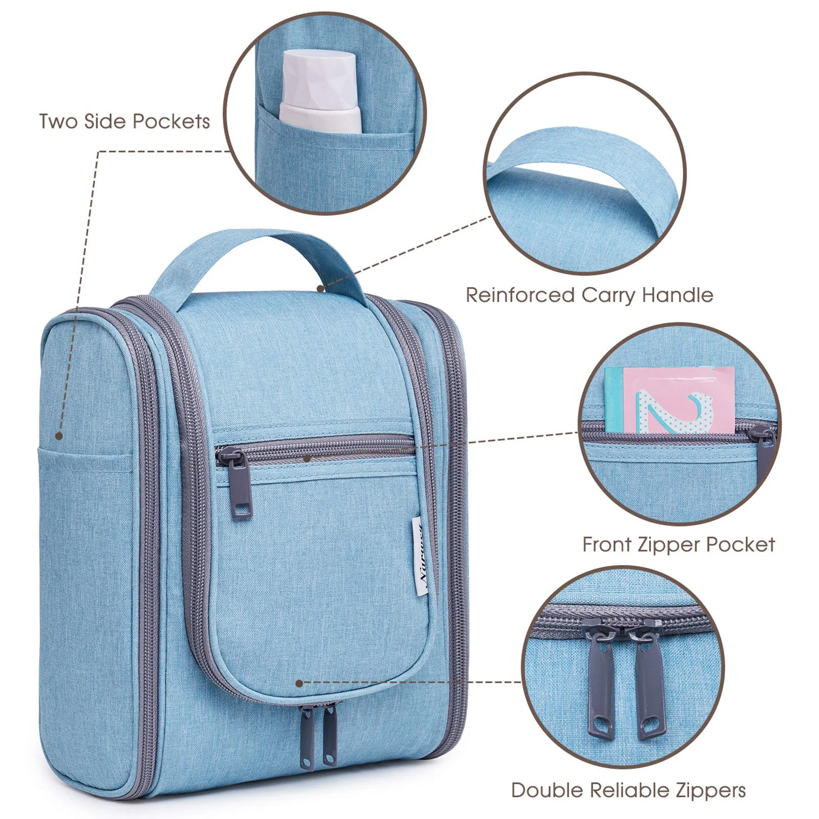 Hanging Travel Toiletry Cosmetic Bag for Women and Men (NW5026)