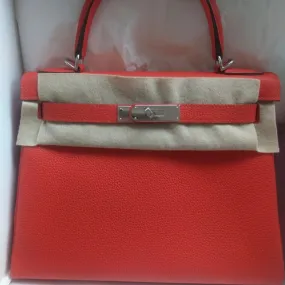 Hermès Kelly 28 Capucine Togo Palladium Hardware PHW