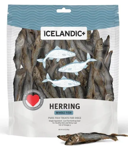 Icelandic  Whole Herring Fish PET CANDY **Dehydrated Treat**