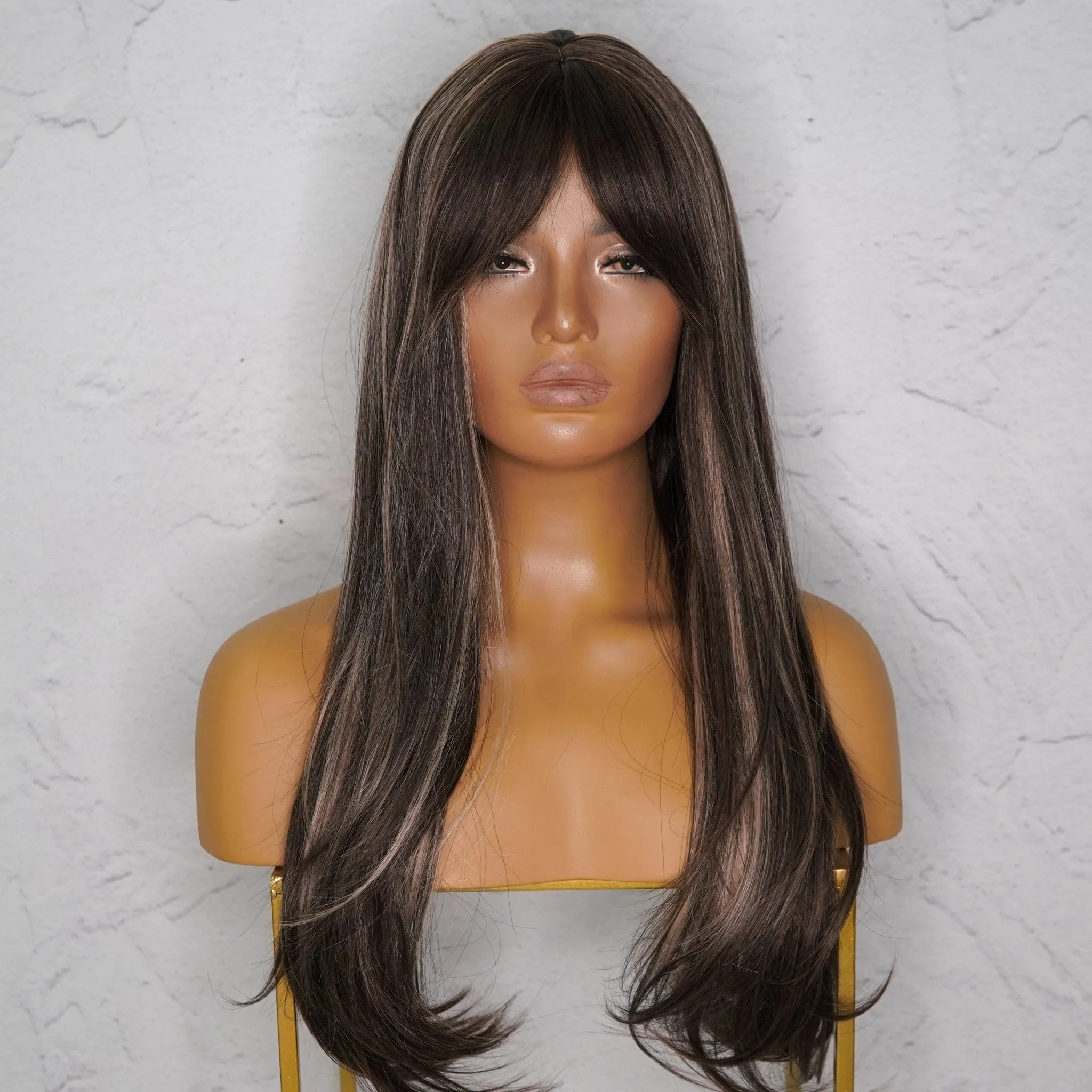 IVY Brown Ombre Fringe Wig