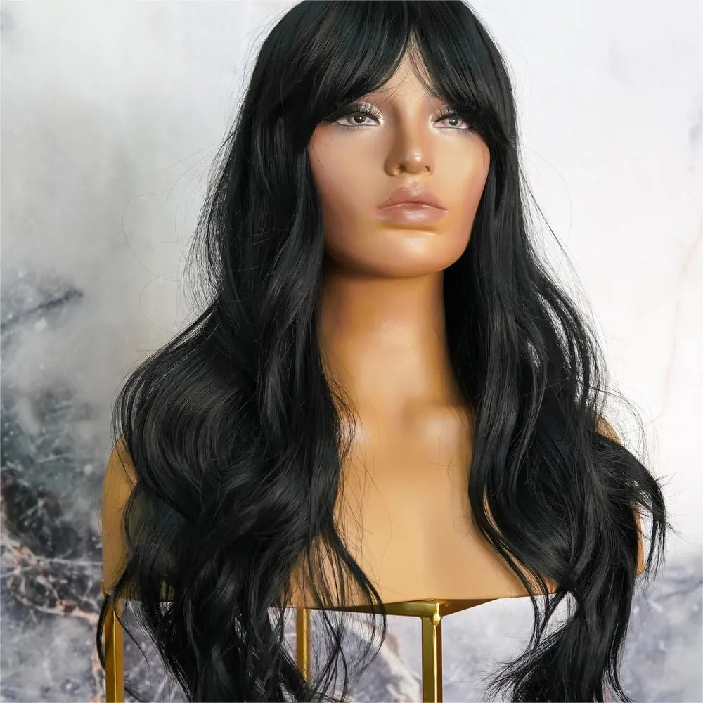 JAZMIN Black Fringe Wig