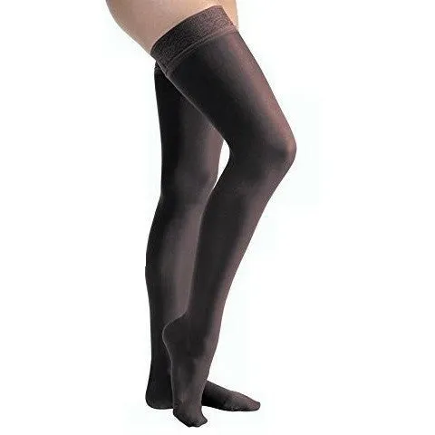 JOBST® UltraSheer Women's Thigh High 15-20 mmHg w/ Lace Silicone Top Band