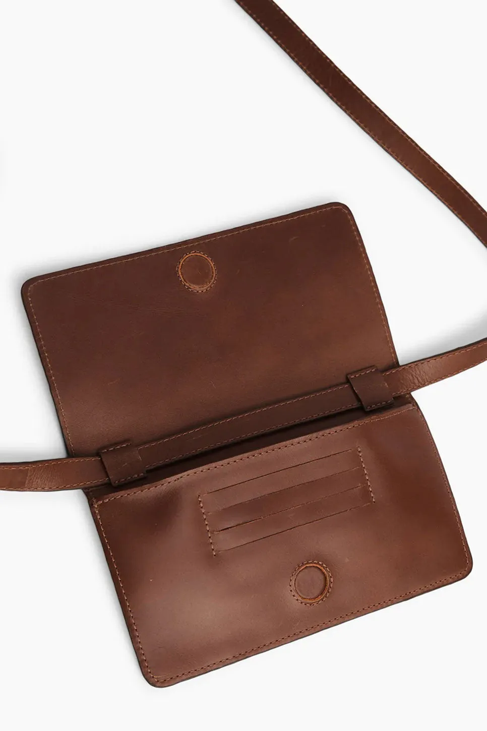 KARLA WALLET CROSSBODY - WHISKEY