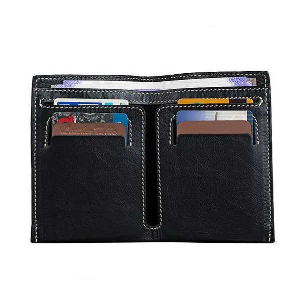 Kevin II | Leather Wallet For Men | 100% Genuine Leather | Lifetime Warranty | Colour: Black & Brown