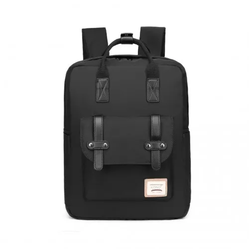 Kono Casual Daypack Lightweight Backpack - Water-Resistant Travel Bag - Black | Versatile and Stylish for Everyday Use