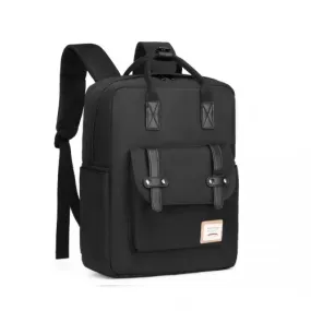 Kono Casual Daypack Lightweight Backpack - Water-Resistant Travel Bag - Black | Versatile and Stylish for Everyday Use