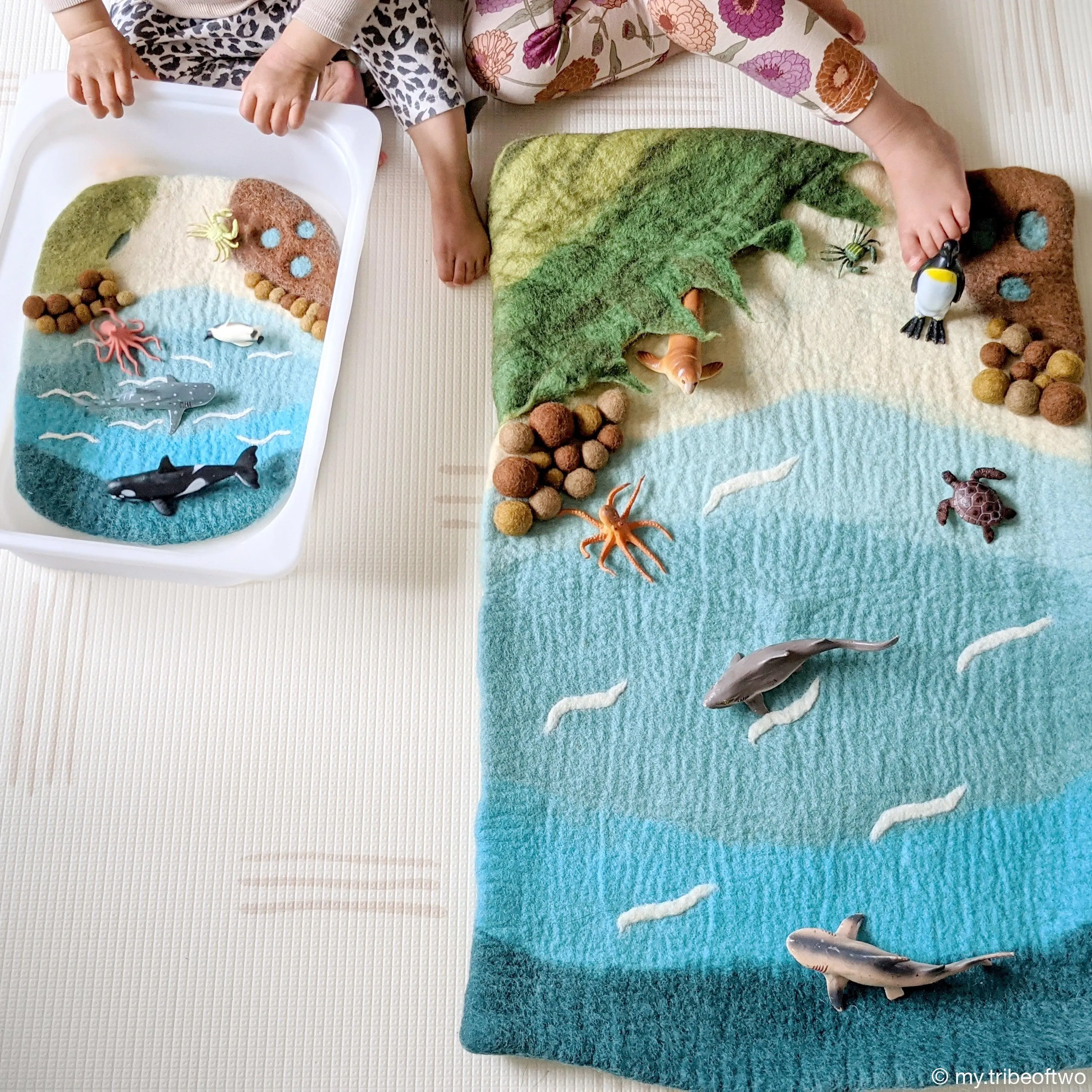 Large Sea and Rockpool Play Mat Playscape