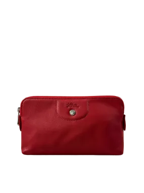 Le Pliage Cuir Clutch Pochette Rouge Cerise