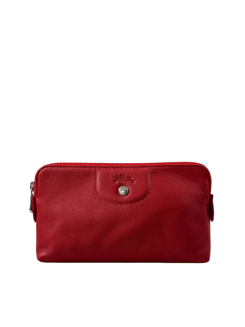 Le Pliage Cuir Clutch Pochette Rouge Cerise