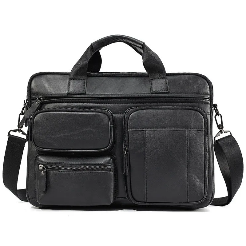 Leather Briefcase men's leather business Laptop bag, Handbag Shoulder Bag, Messenger Bag Leather Men's bag 2121