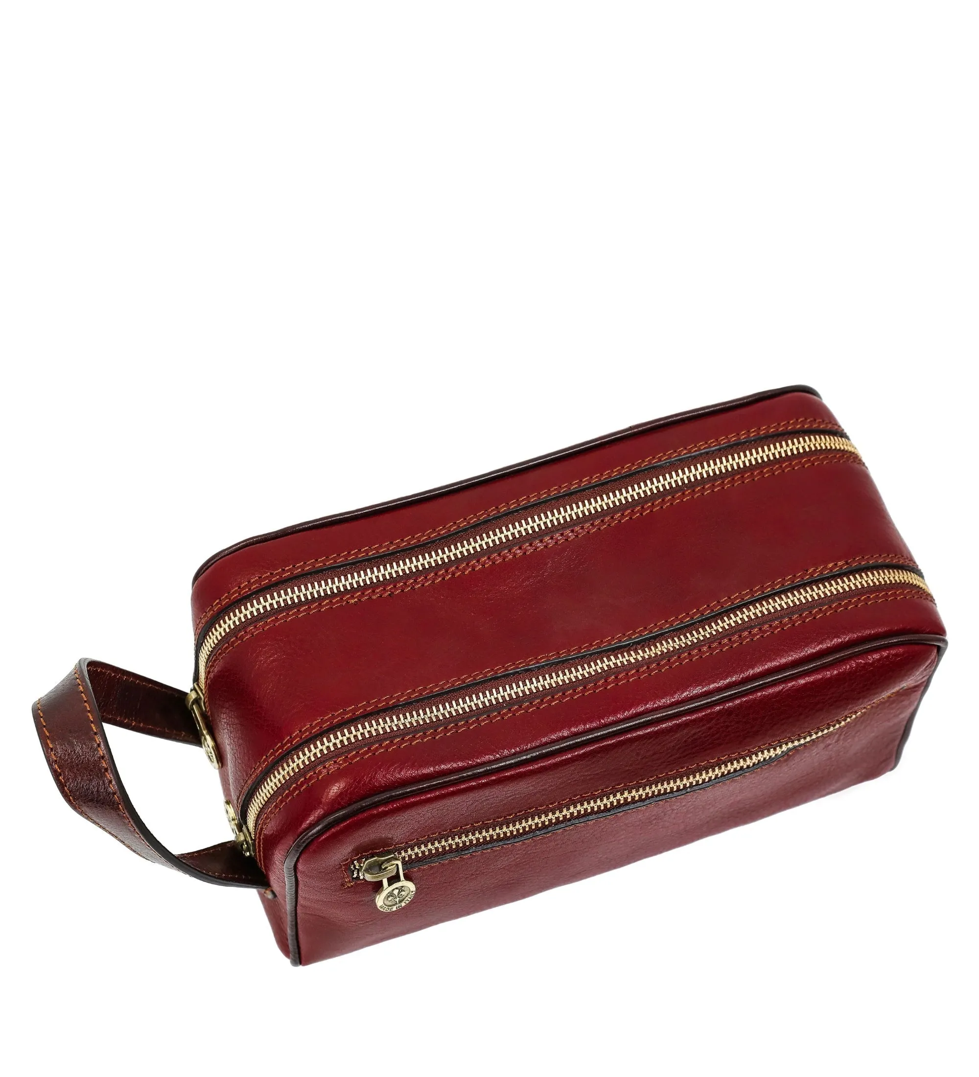 Leather Cosmetic Bag Dopp Kit - All the Kings Men