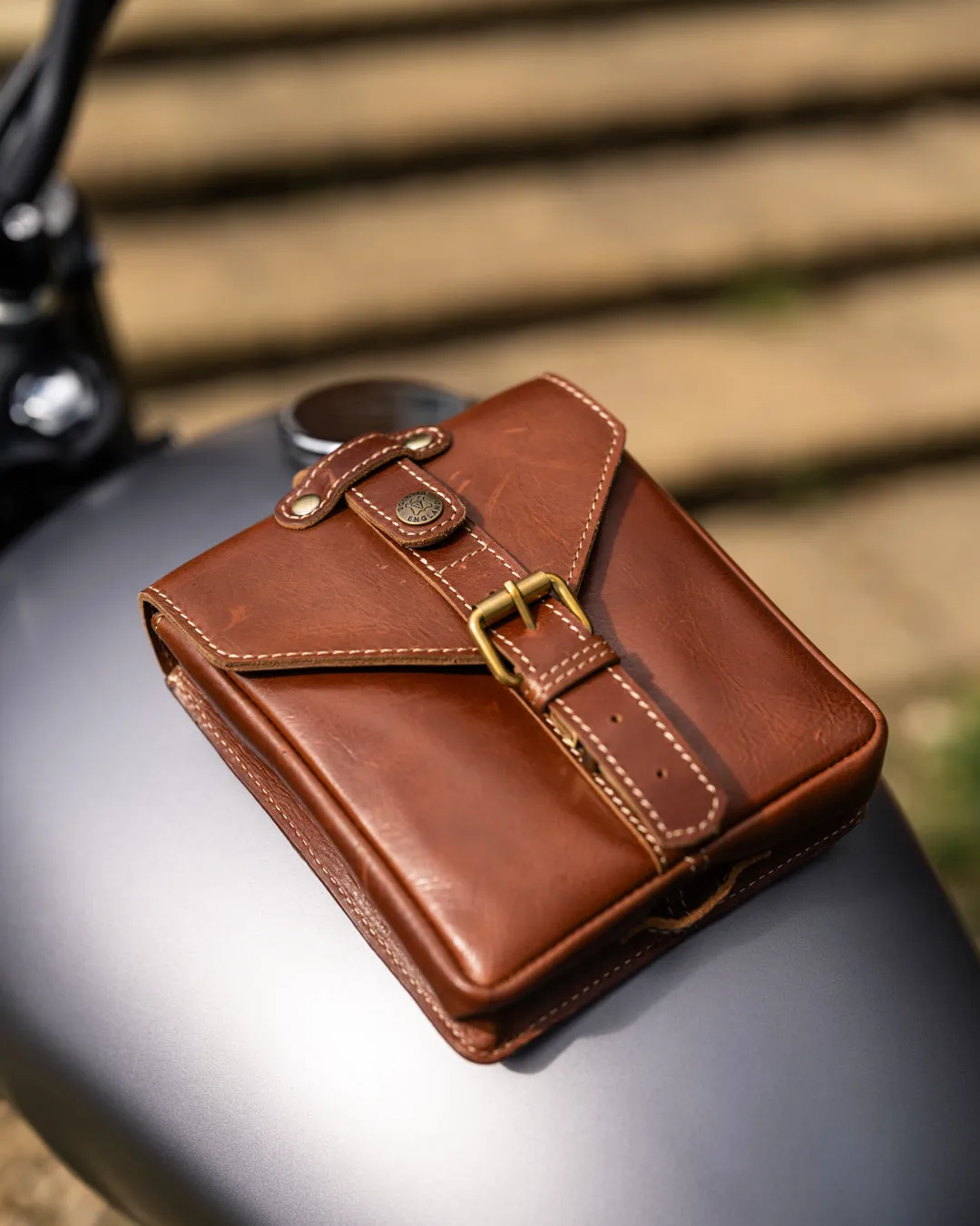 Leather Tank Bag - Small