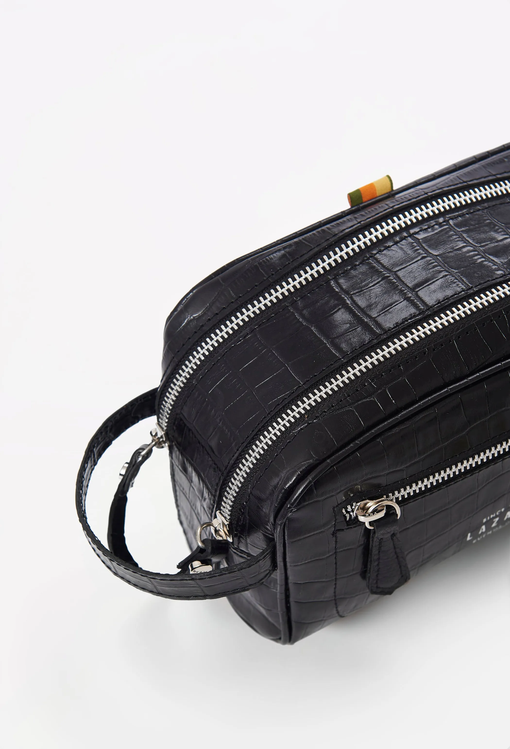 Leather Toiletry Bag With Zipper