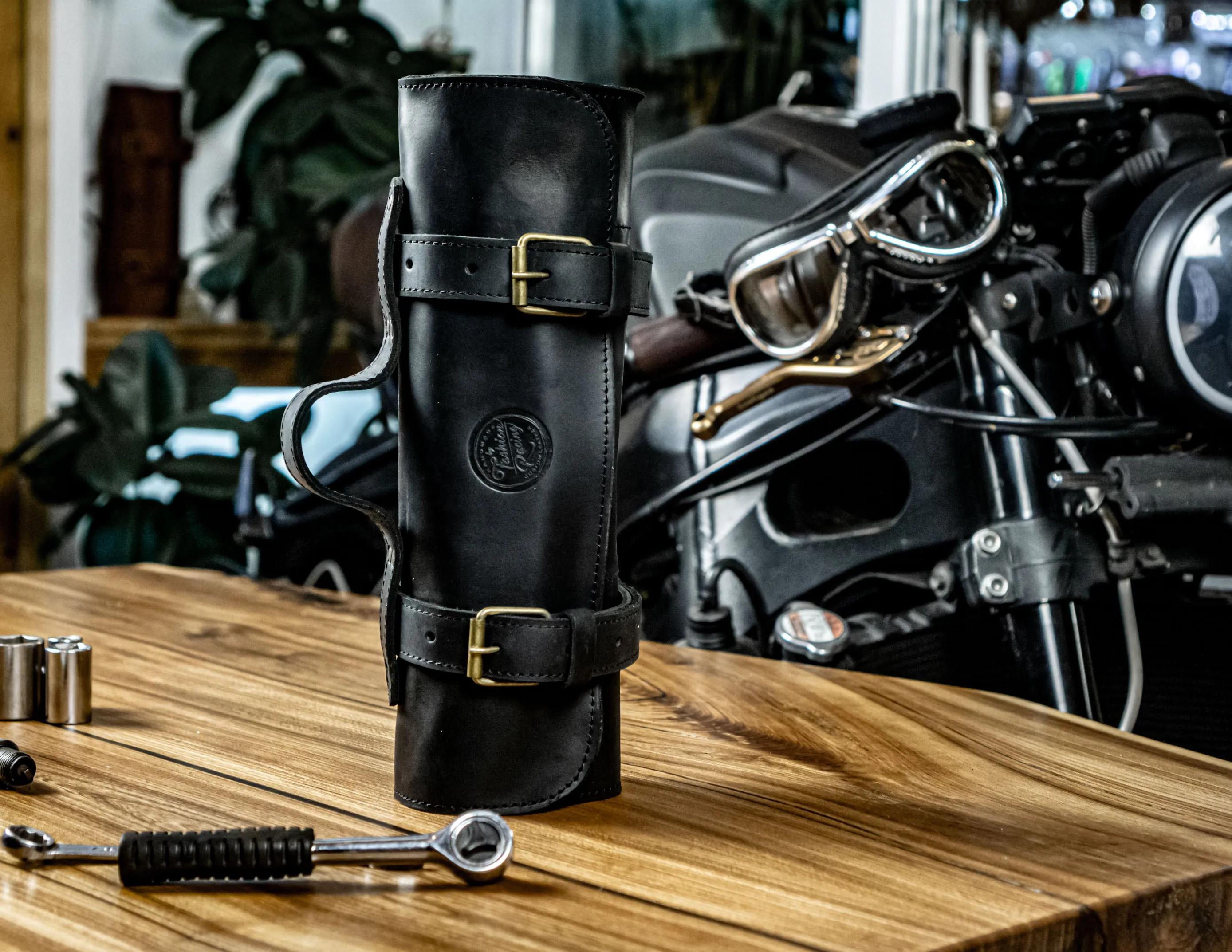 Leather Tool roll | Motorcycle tool roll up | Wrench roll bag