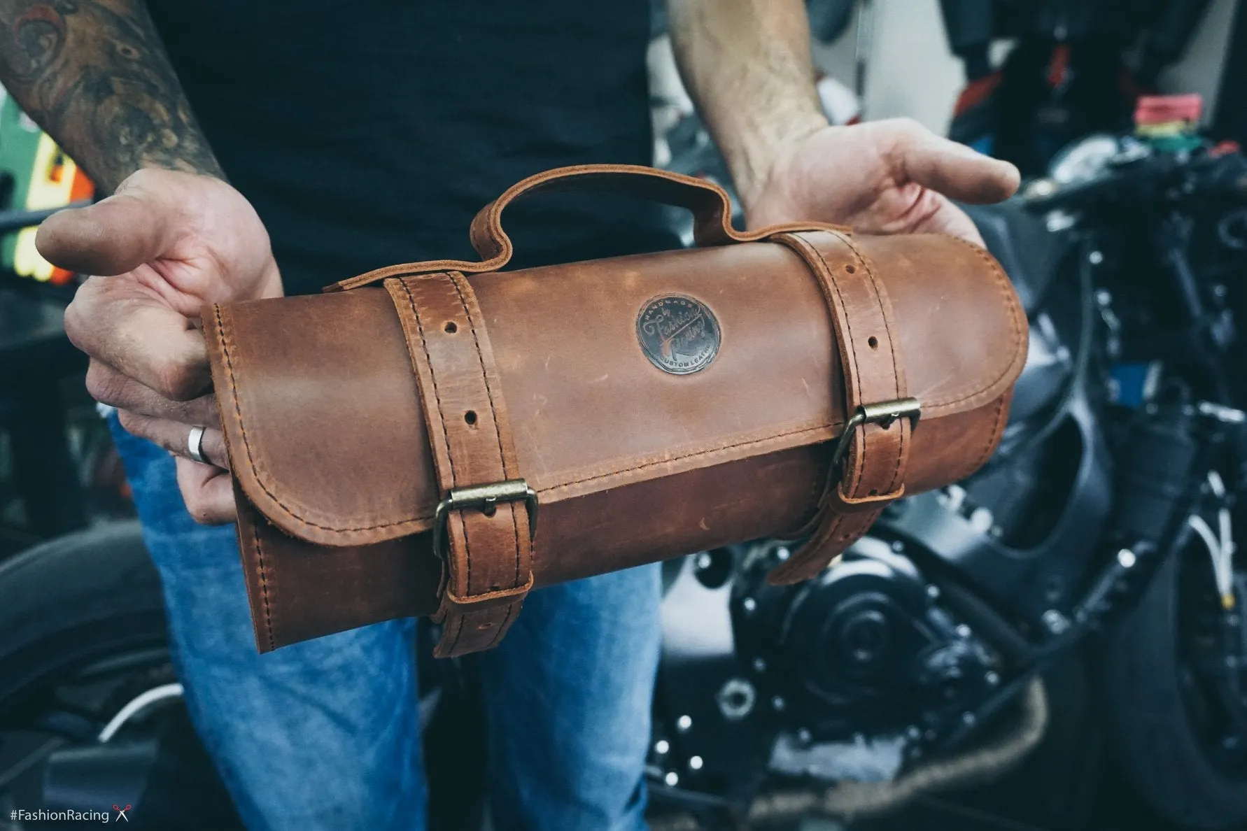 Leather Tool roll | Motorcycle tool roll up | Wrench roll bag