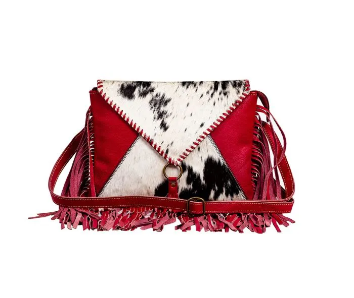 Leatherstone Trail Fringe Leather & Hairon Bag