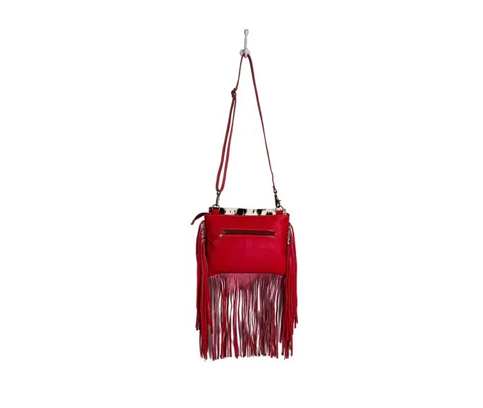 Leatherstone Trail Fringe Leather & Hairon Bag