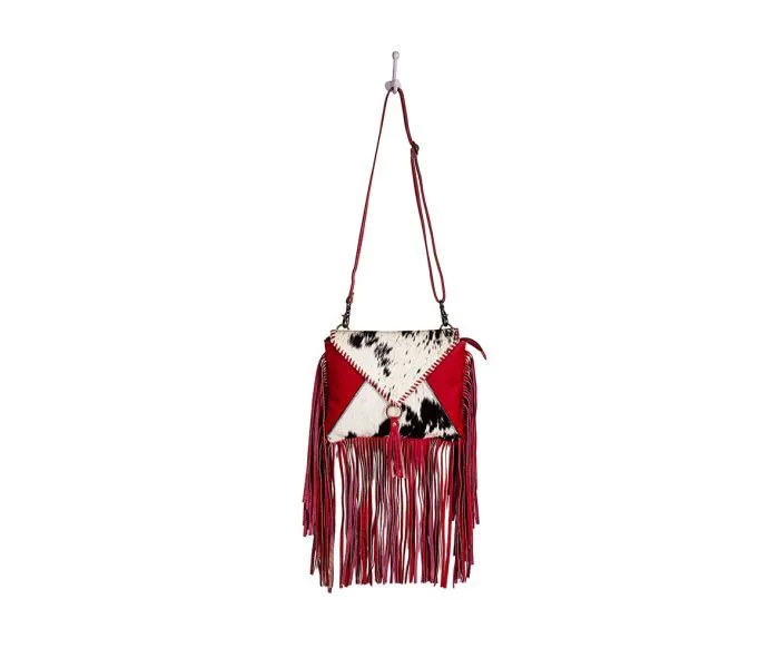 Leatherstone Trail Fringe Leather & Hairon Bag