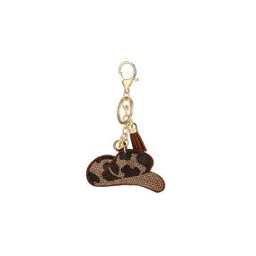 Leopard Hat Key Chain