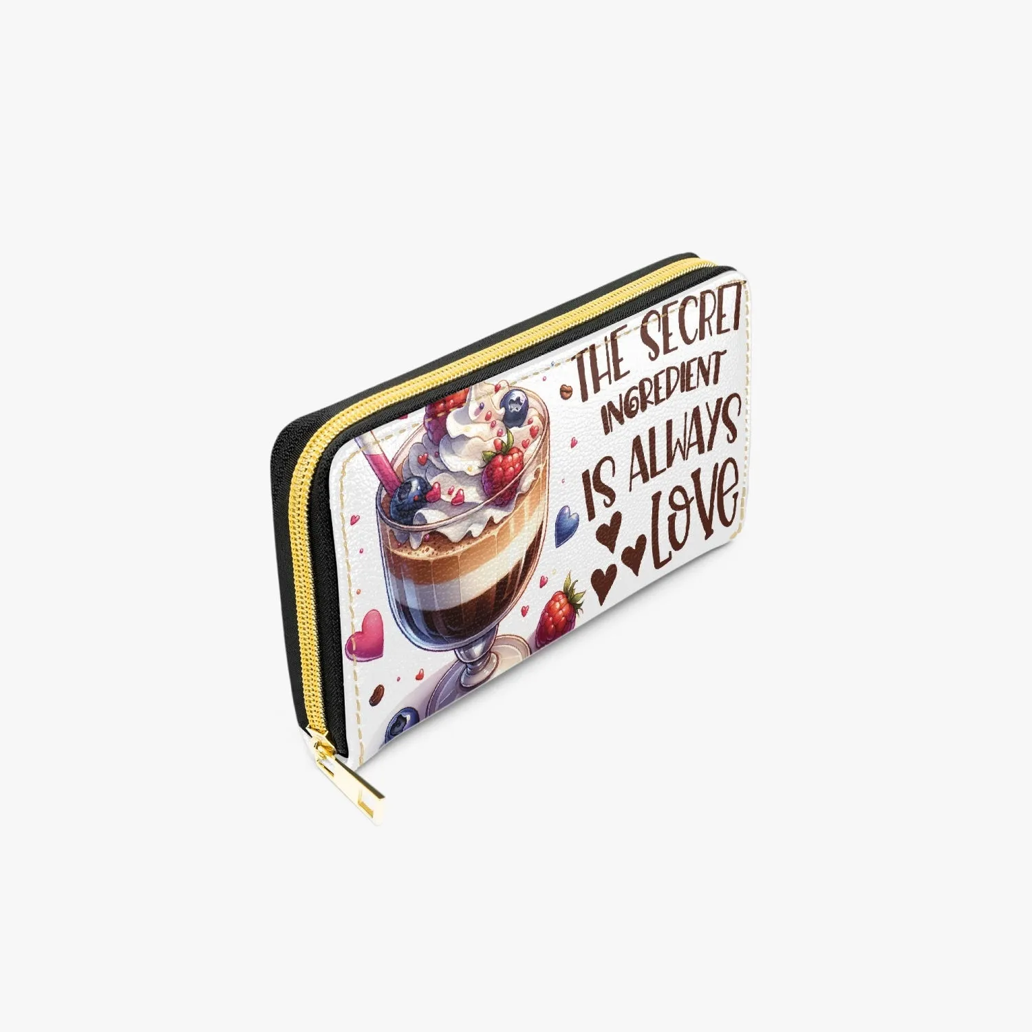 Long Type Zipper Purse - The Secret Ingredient is always Love