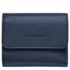 Longchamp - Le Foulonné Compact Purse/Wallet in Navy