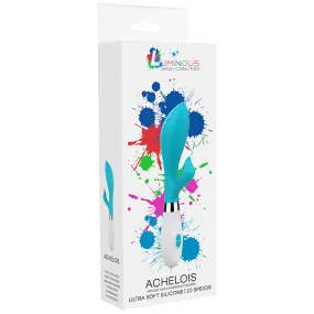 Luminous Achelois 10-Speed Silicone Dual Stimulation Vibrator Turquoise