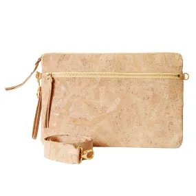 Luxe Laptop Crossbody Bag Cork