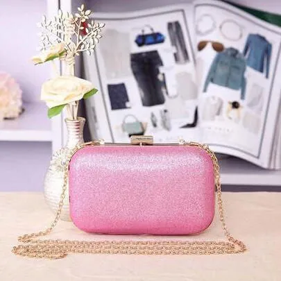 Luxury Glitter Women Wedding Bride Shoulder Bags Gold Evening Bags Party Day Clutches Purses Wallet Sequins Chain Handbags Li693