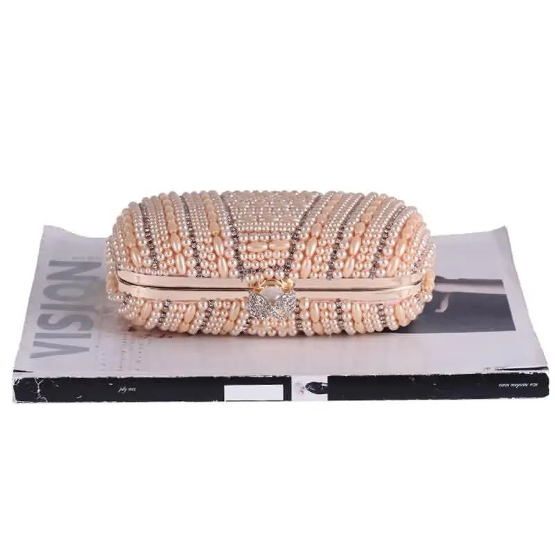 Luxy Moon Beaded Evening Bags Luxury Pearls Clutches