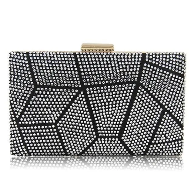 Luxy Moon Rhinestone Evening Bags Beaded Wedding Clutches