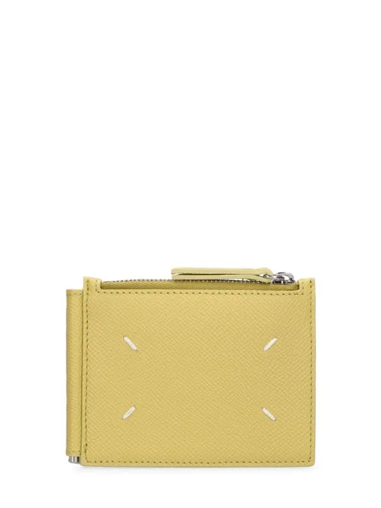 Maison Margiela   Grained leather wallet 