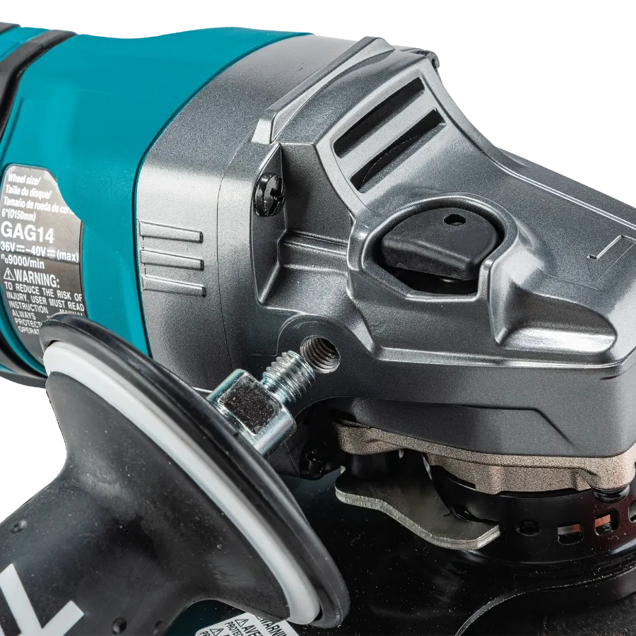 Makita GAG14M1 40V max XGT® Brushless Cordless 4‑1/2” / 6" Paddle Switch Angle Grinder Kit, with Electric Brake (4.0Ah)