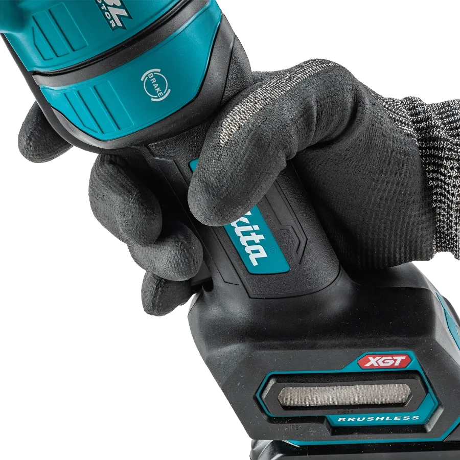 Makita GAG14M1 40V max XGT® Brushless Cordless 4‑1/2” / 6" Paddle Switch Angle Grinder Kit, with Electric Brake (4.0Ah)