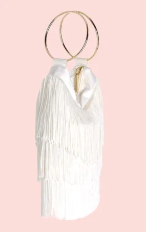 Margot Fringe Bag - Ivory