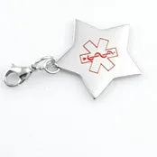 Medical Alert ID - Leather Cord with pendant