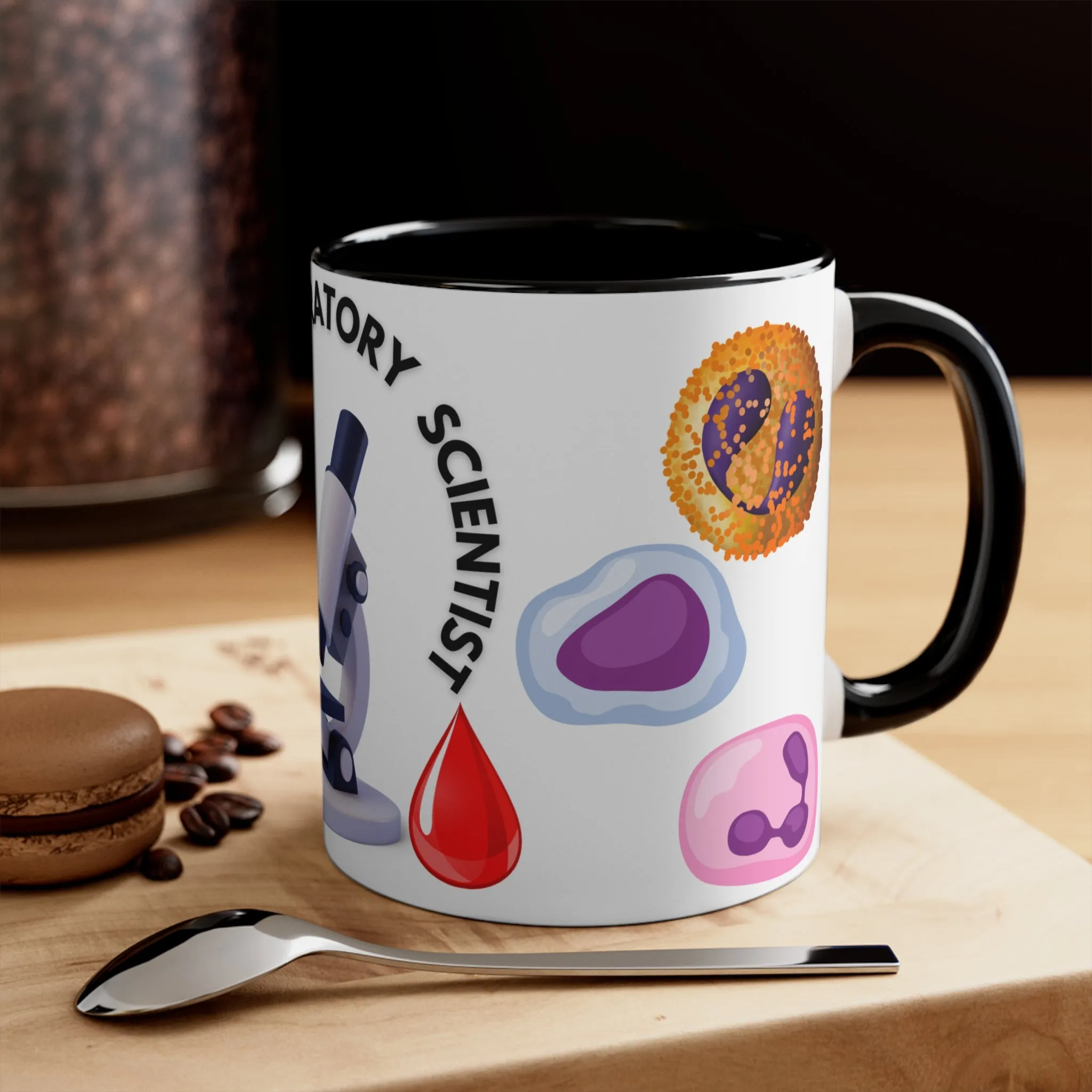 MEDICAL LABORATORY SCIENTIST MUG - Available with red or black accents -MUGSCITY - Free Shipping