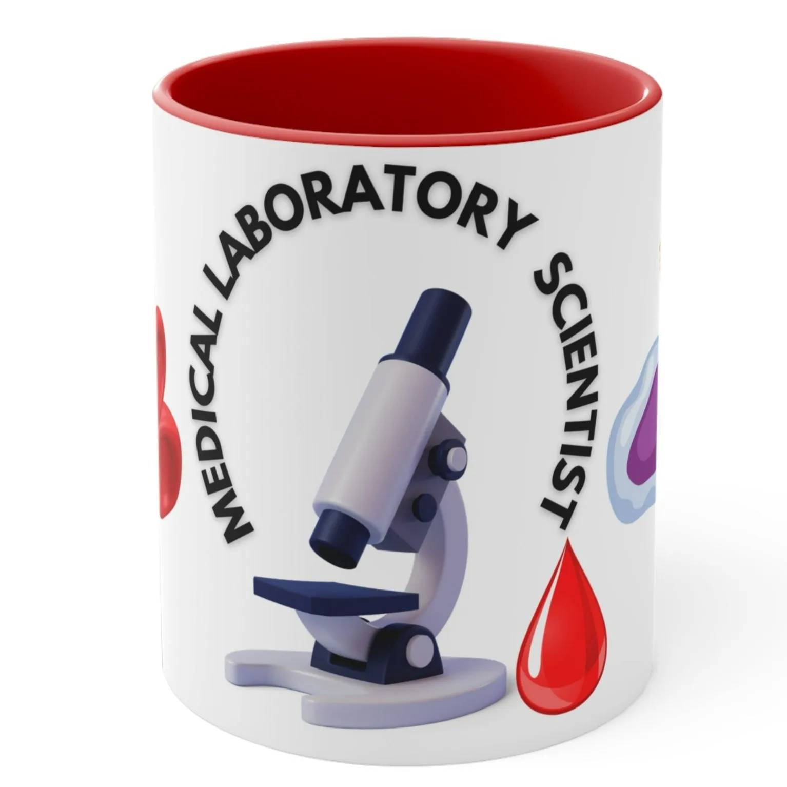 MEDICAL LABORATORY SCIENTIST MUG - Available with red or black accents -MUGSCITY - Free Shipping