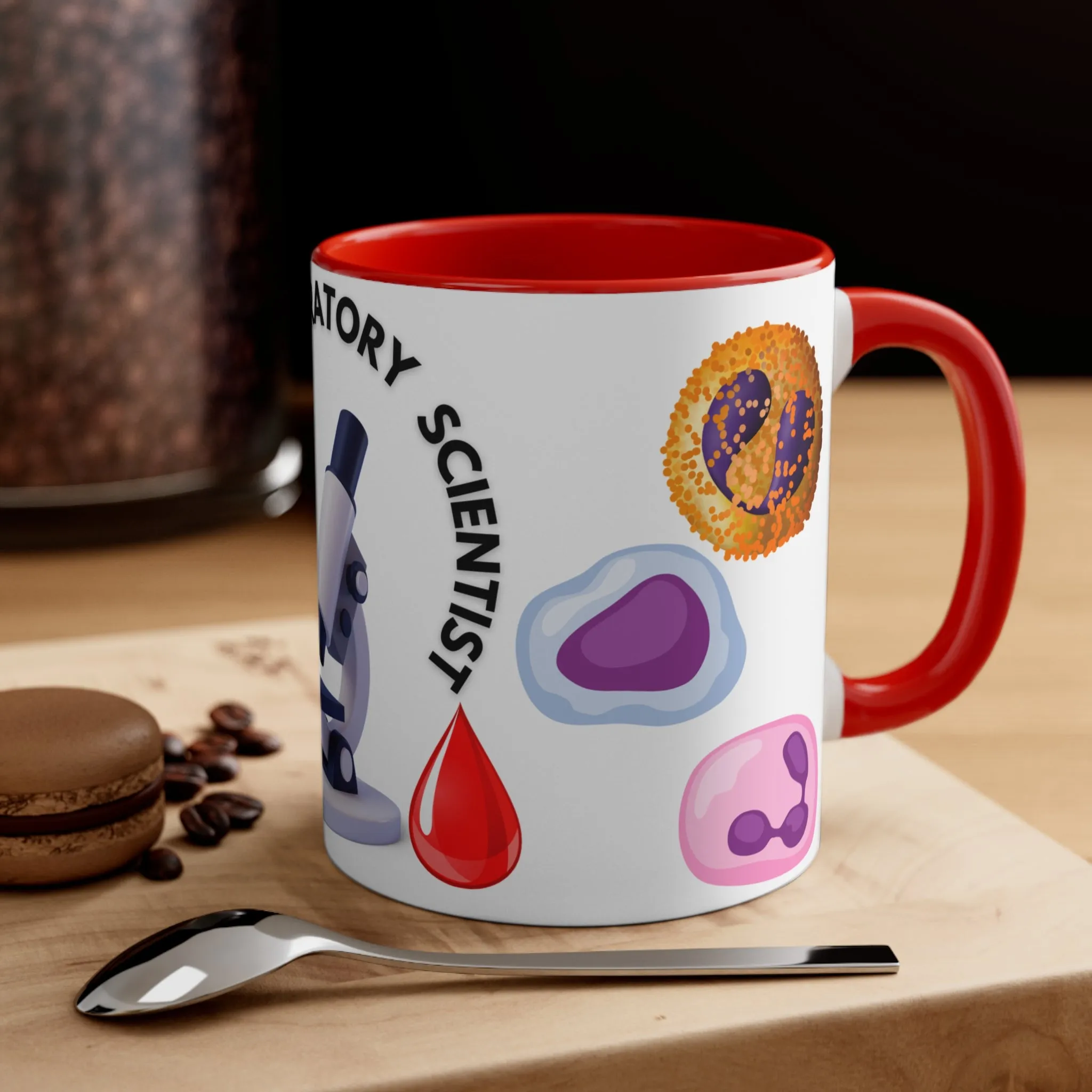 MEDICAL LABORATORY SCIENTIST MUG - Available with red or black accents -MUGSCITY - Free Shipping