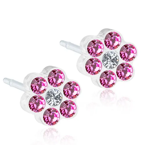 MEDICAL PLASTIC Daisy 5 mm- Skin Friendly Earrings Ireland