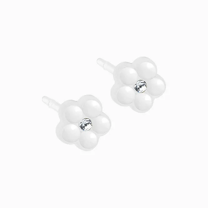 MEDICAL PLASTIC Daisy 5 mm- Skin Friendly Earrings Ireland