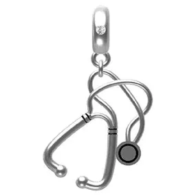 Medical Stethoscope Dangle Pendant Charm